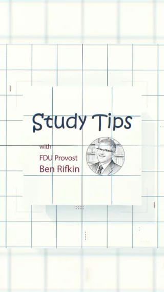 FDU Provost Ben Rifkin is here to share some study tips — with a little help from... read more on Instagram.